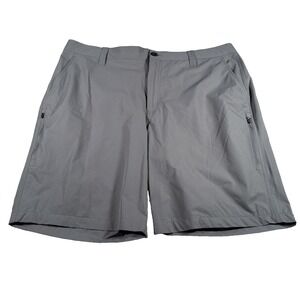 Orvis Mens Tech Shorts‎ 40 Gray Stretch Hike Camp Gorpcore Polyester Comfort
